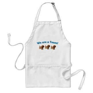 Dachshund Team Apron (blauw) Standaard Schort