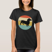 Dachshund  Teckel Retro T-shirt (Voorkant)