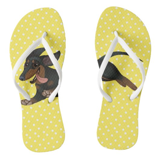 Dachshund Teenslippers Wiener Dog Shoes (Voetbed)