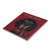 DACHSHUND TEGELTJE (Zijkant)