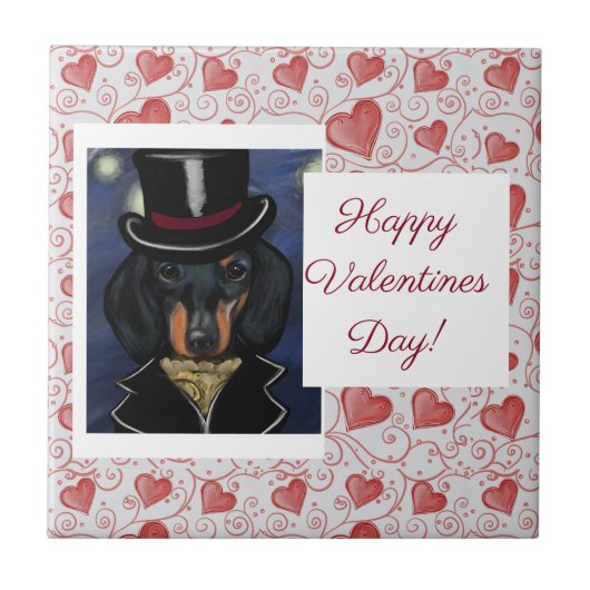 DACHSHUND TEGELTJE (Voorkant)