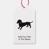 Dachshund Tekening Cadeaulabel (Voorkant)