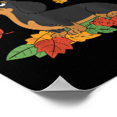 Dachshund Thanksgiving pelgrim herfst herfstblader Poster (Hoek)
