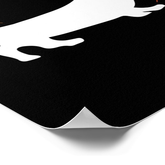 Dachshund Thanksgiving Pilgrim Herfst Poster (Hoek)