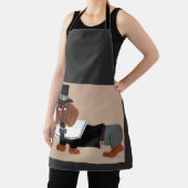 Dachshund Thanksgiving Pilgrim Schort (Insitu)