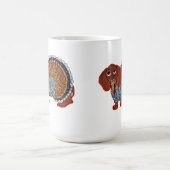 Dachshund Thanksgiving Turkije Koffiemok (Center)