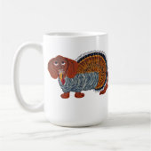 Dachshund Thanksgiving Turkije Koffiemok (Links)