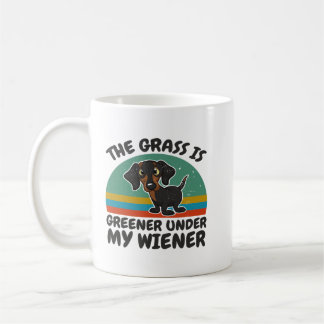 Dachshund the Grass Greener under My Wiener Dog Fu Koffiemok
