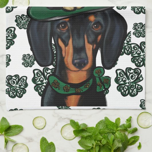 DACHSHUND THEEDOEK (Gevouwen)