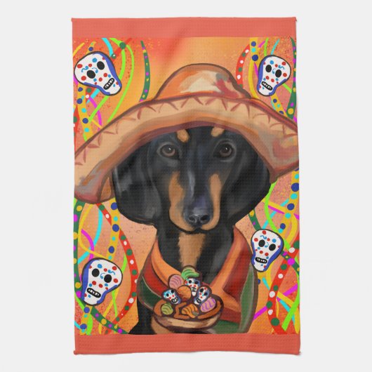 DACHSHUND THEEDOEK (Verticaal)