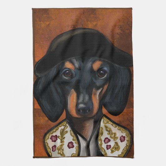 DACHSHUND THEEDOEK (Verticaal)