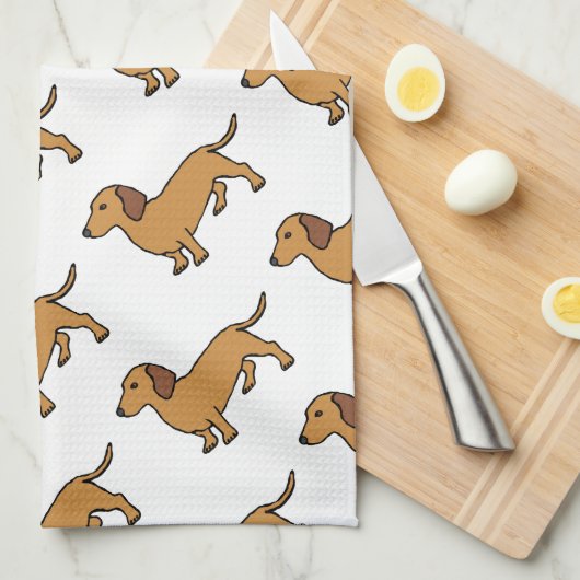 Dachshund Theedoek (Quarter Fold)