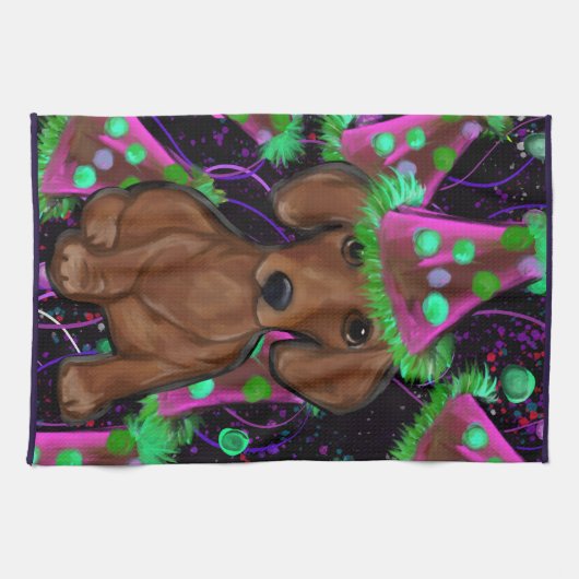 Dachshund Theedoek (Horizontaal)