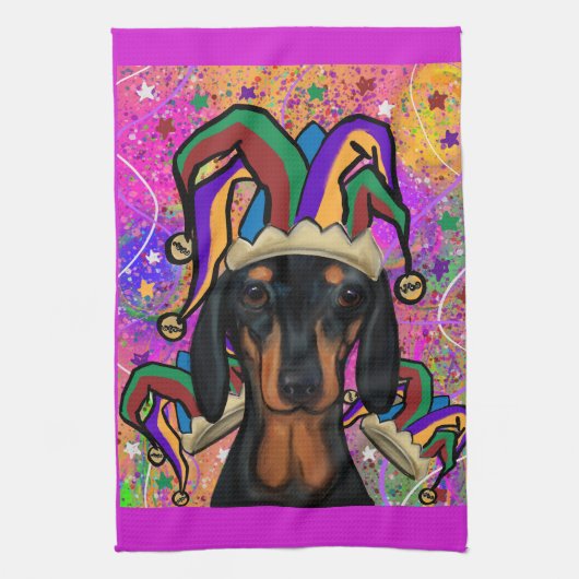 Dachshund Theedoek (Verticaal)