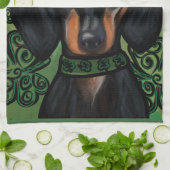 DACHSHUND THEEDOEK (Gevouwen)