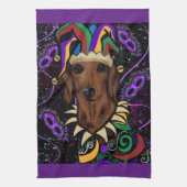 Dachshund Theedoek (Verticaal)