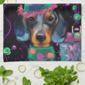 Dachshund theedoek (Gevouwen)