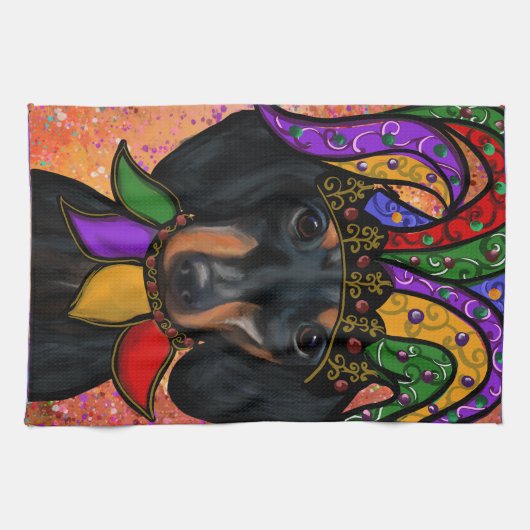 DACHSHUND THEEDOEK (Horizontaal)