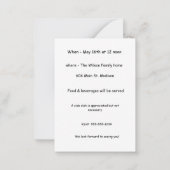 Dachshund Theme Pool Party Uitnodigen Notitiekaartje (Achterkant)