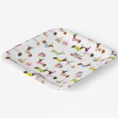 Dachshund Thmed Birthday Party Borden Papieren Bordje (Gebogen)