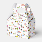 Dachshund Thmed Favor Box Bedankdoosjes (Voorkant Zijde)