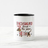 Dachshund Through The Snow Christmas Dog Lover Mok (Midden)