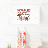 Dachshund Through The Snow Christmas Dog Lover Spandoek (Insitu)