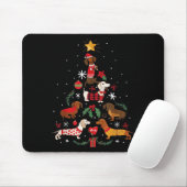 Dachshund Through The Snow Funny Dog Christmas Tre Muismat (Met muis)