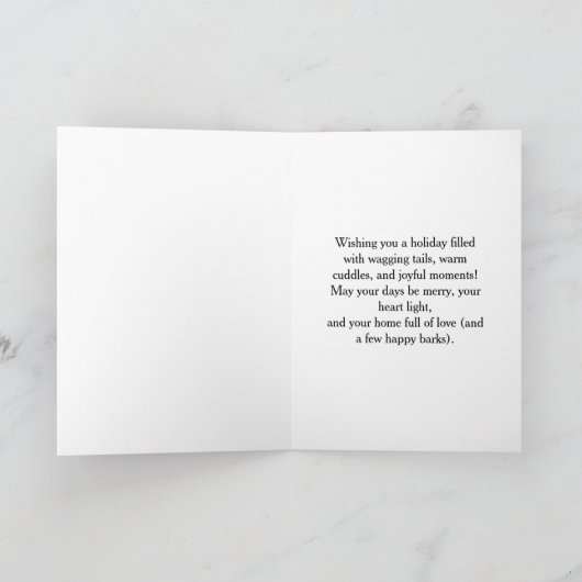 Dachshund Through the Snow Holiday Card Kaart (Binnen)