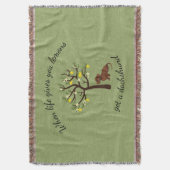 Dachshund Throw Blanket als het leven je leemten g Deken (Voorkant Verticaal)