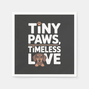 Dachshund Tiny Paws, Tijdloze Liefde Servet