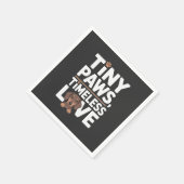 Dachshund Tiny Paws, Tijdloze Liefde Servet (Hoek)