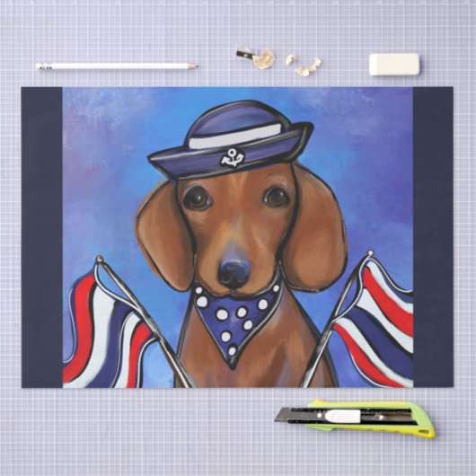 Dachshund Tissuepapier (Craft)