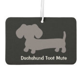 Dachshund Toot Mute Luchtverfrisser (Achterkant)