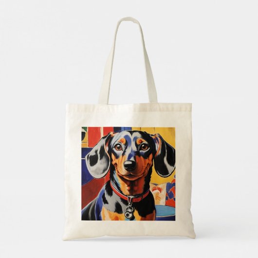 Dachshund Tote Bag (Achterkant)
