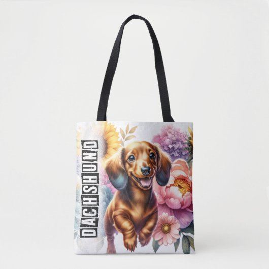 Dachshund Tote Bag (Voorkant)