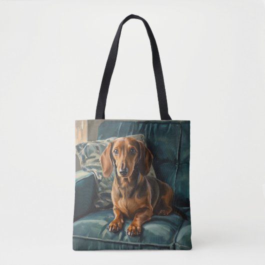 Dachshund Tote Bag (Voorkant)