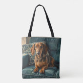 Dachshund Tote Bag (Achterkant)