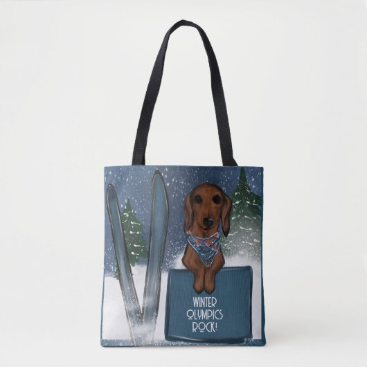 DACHSHUND TOTE BAG (Voorkant)