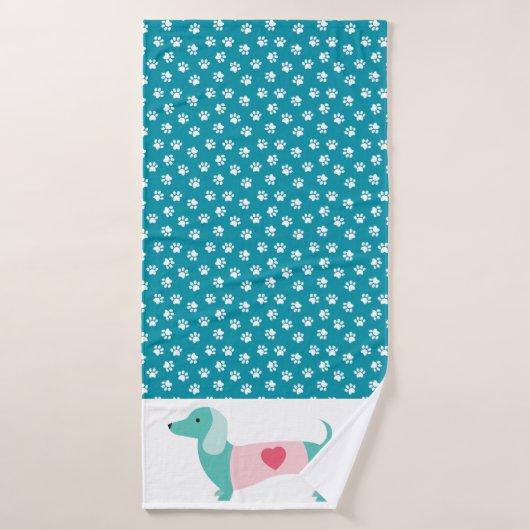 Dachshund Towel Badhanddoek (Badhanddoek)