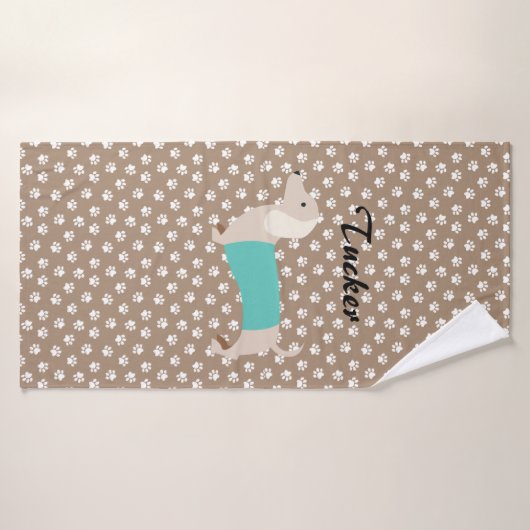 Dachshund Towel Badhanddoek (Badhanddoek)