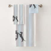 Dachshund Towel Set Bad Handdoek (Insitu)