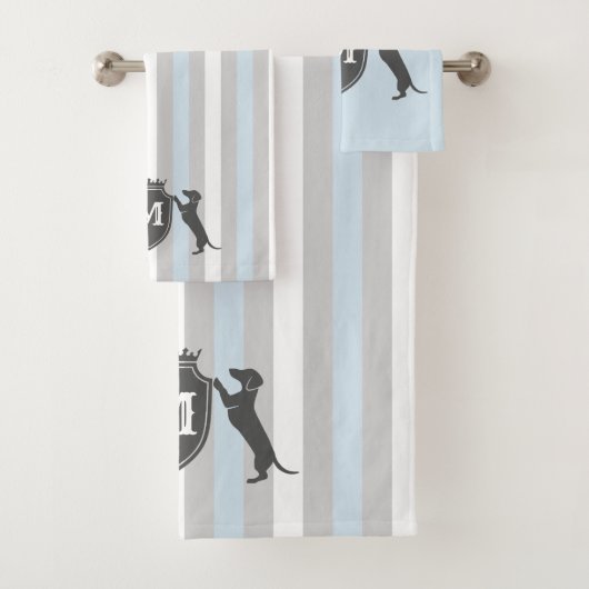  Dachshund Towel Set Bad Handdoek (Insitu)