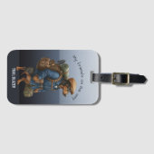 Dachshund Trail Blazer Hiker Personalized  Bagagelabel (Voorkant (horizontaal))