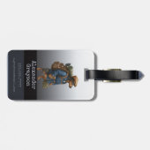 Dachshund Trail Blazer Hiker Personalized  Luggage Bagagelabel (Achterkant horizontaal)