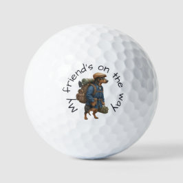 Dachshund Trail Blazer Hiker Trekzak Avontuur  Golfballen