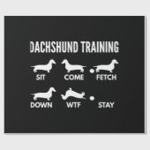 Dachshund Training Dachshund Dog Cadeaupapier (Vlak)