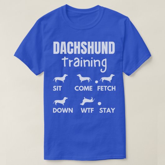 Dachshund Training Dachshund Hond Tricks 2 T-shirt (Design voorkant)