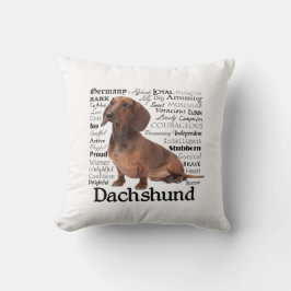 Dachshund Traits Pillow Kussen