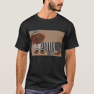 Dachshund traktatendief Gevangenvogel T-shirt